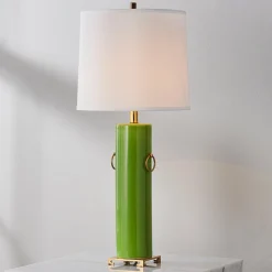 Double Handle Cylinder Table Lamp