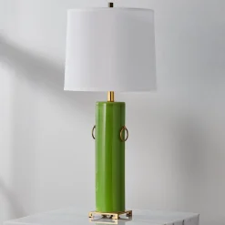 Double Handle Cylinder Table Lamp