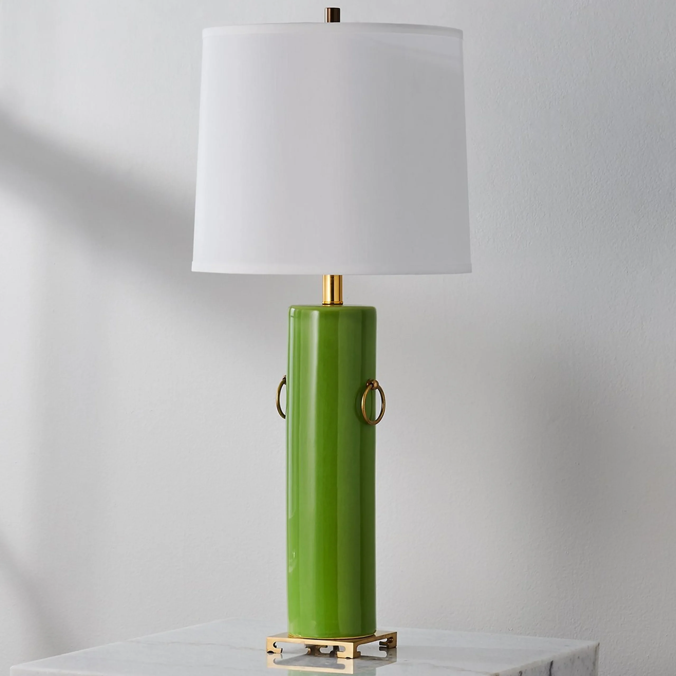 Double Handle Cylinder Table Lamp