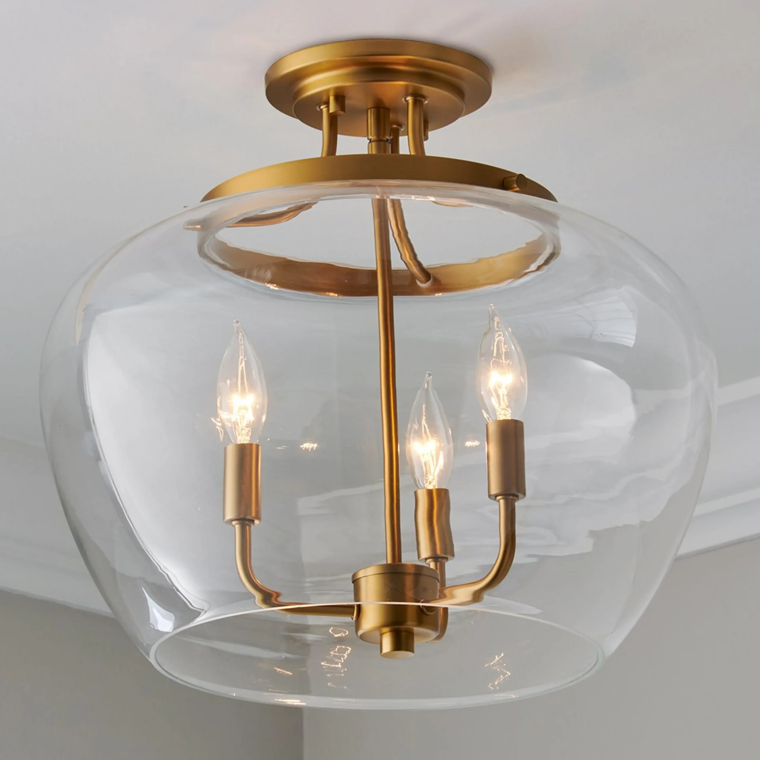 Dovenby Semi-Flush Ceiling Light - Large