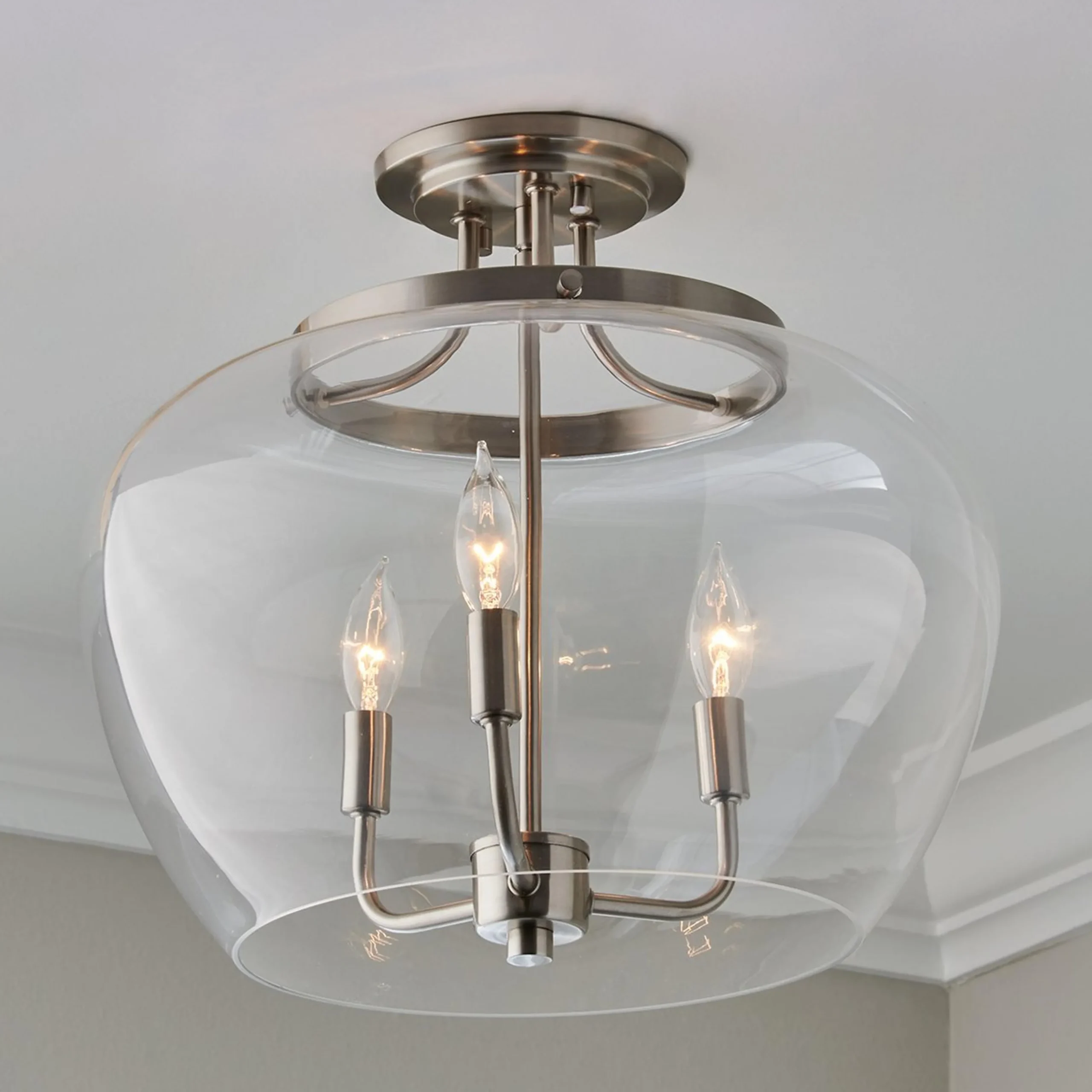 Dovenby Semi-Flush Ceiling Light - Large
