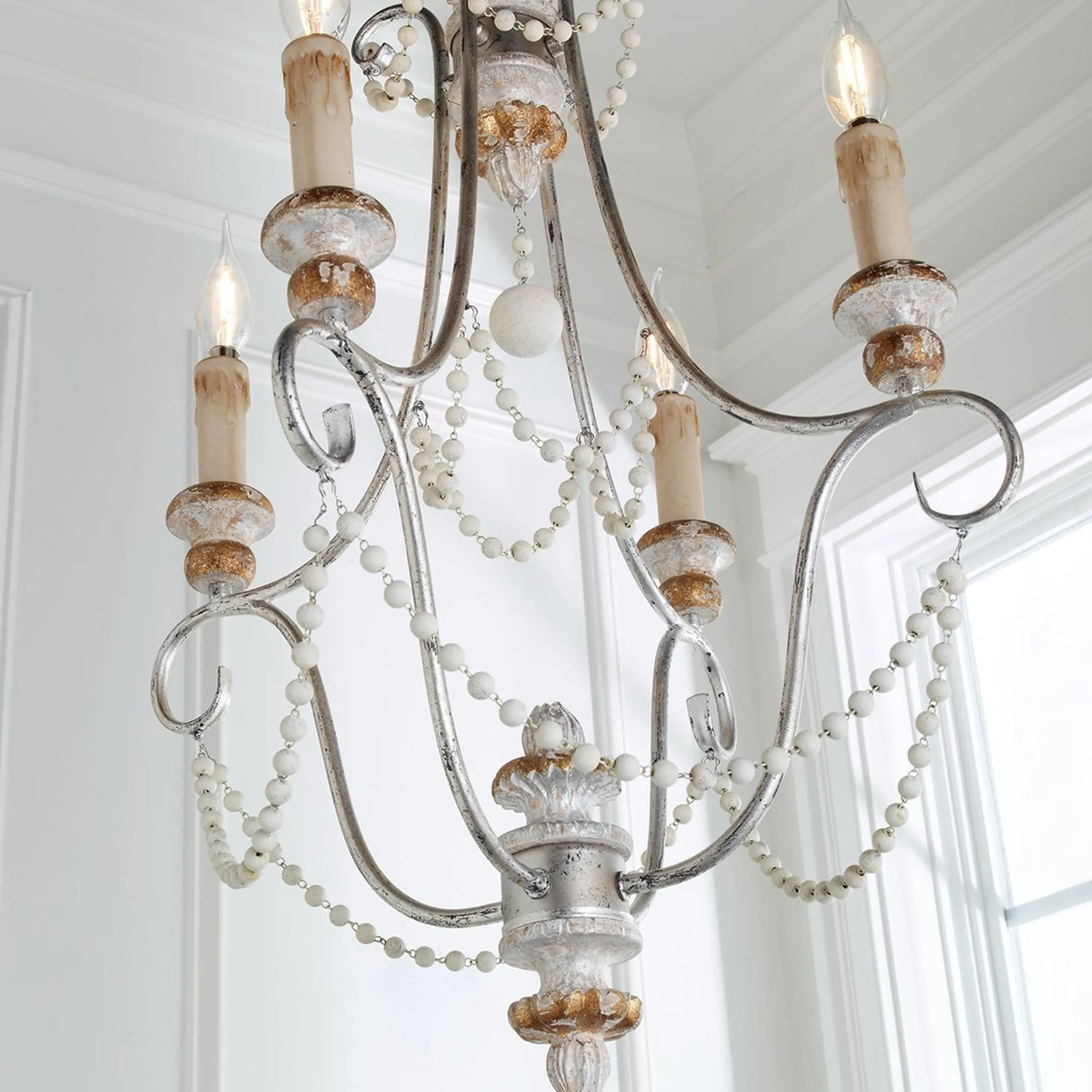 Draped Boho Glam Chandelier - 4 Light
