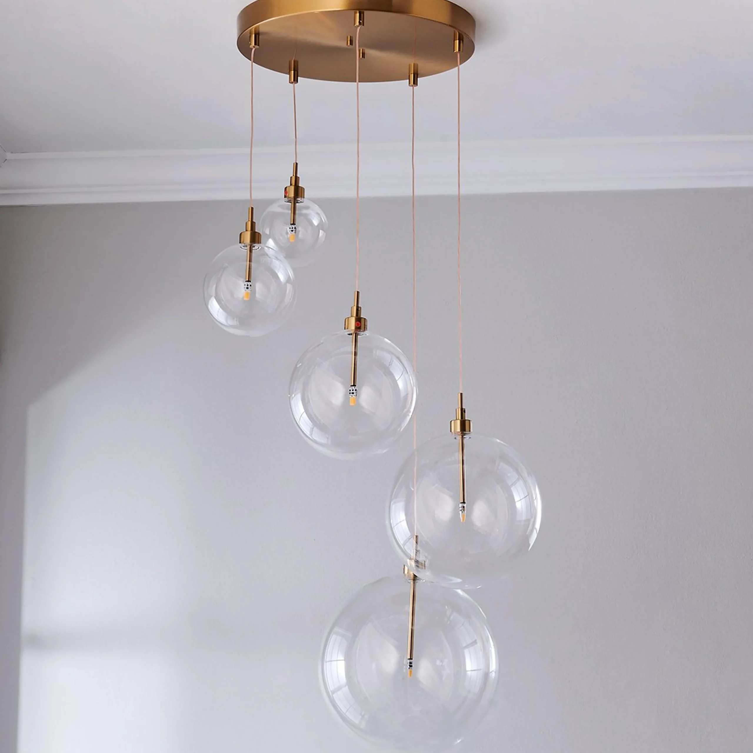 Dream Bubble Hand-Blown Globe Chandelier - Cluster