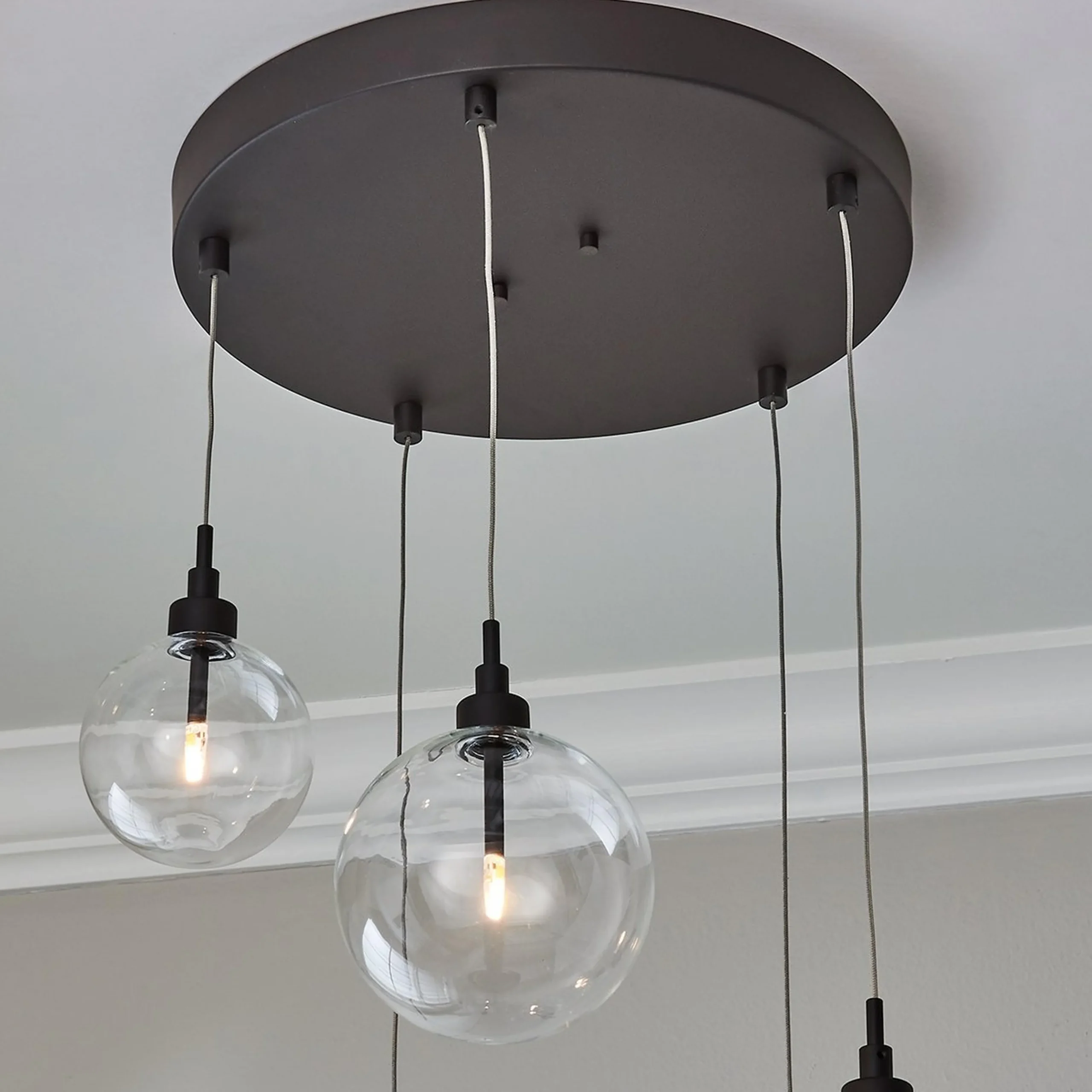 Dream Bubble Hand-Blown Globe Chandelier - Cluster