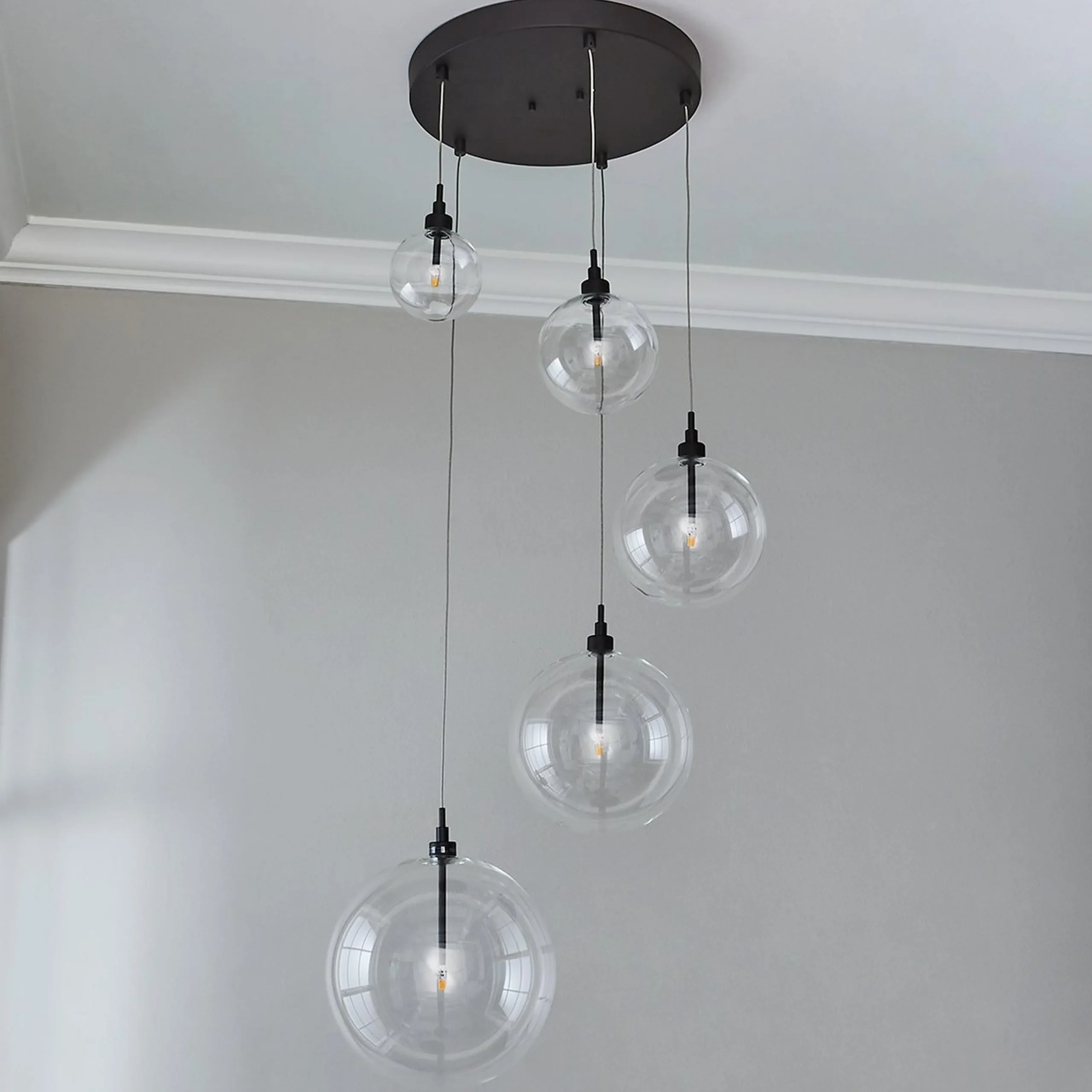 Dream Bubble Hand-Blown Globe Chandelier - Cluster