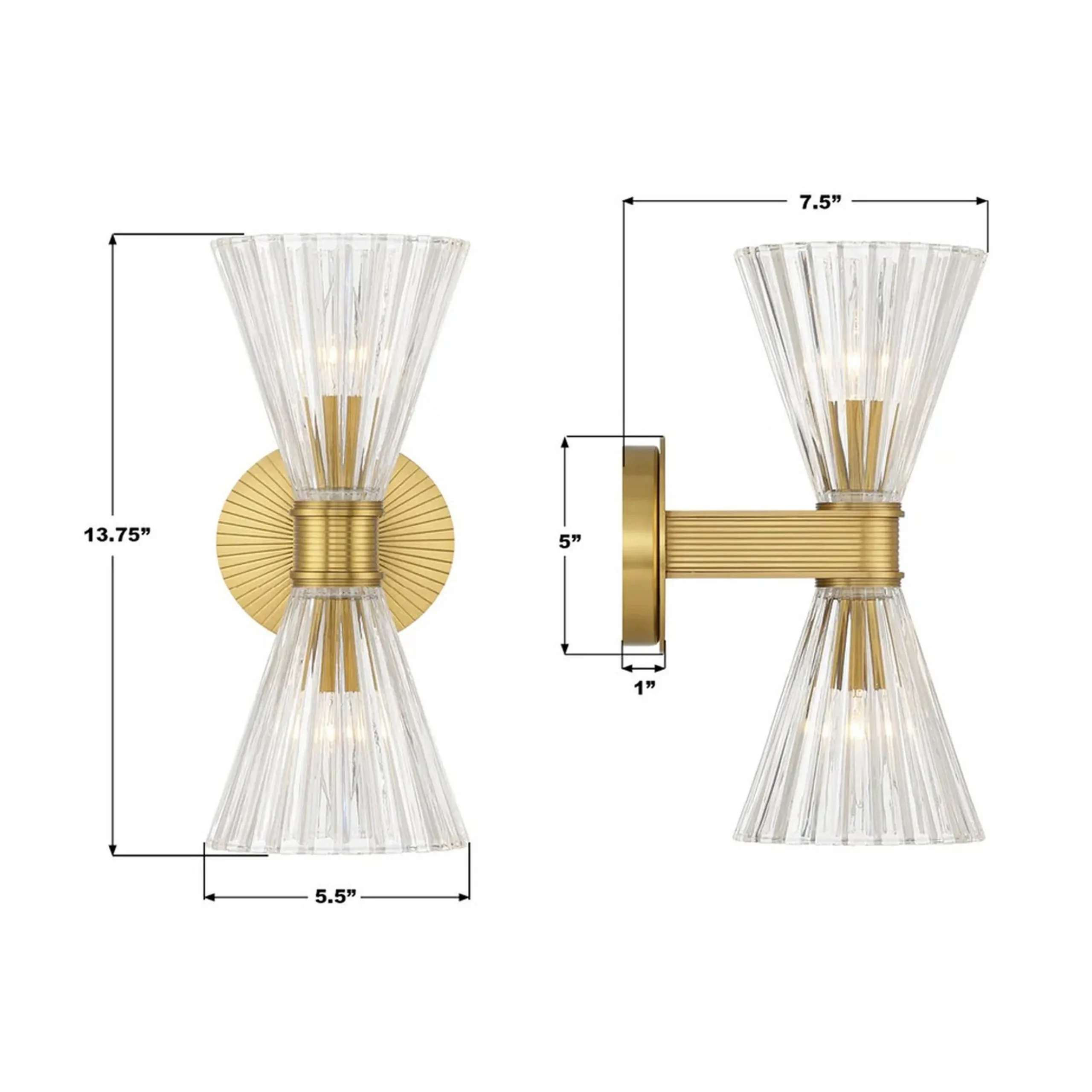 Drewsey Bath Sconce - 2 Light