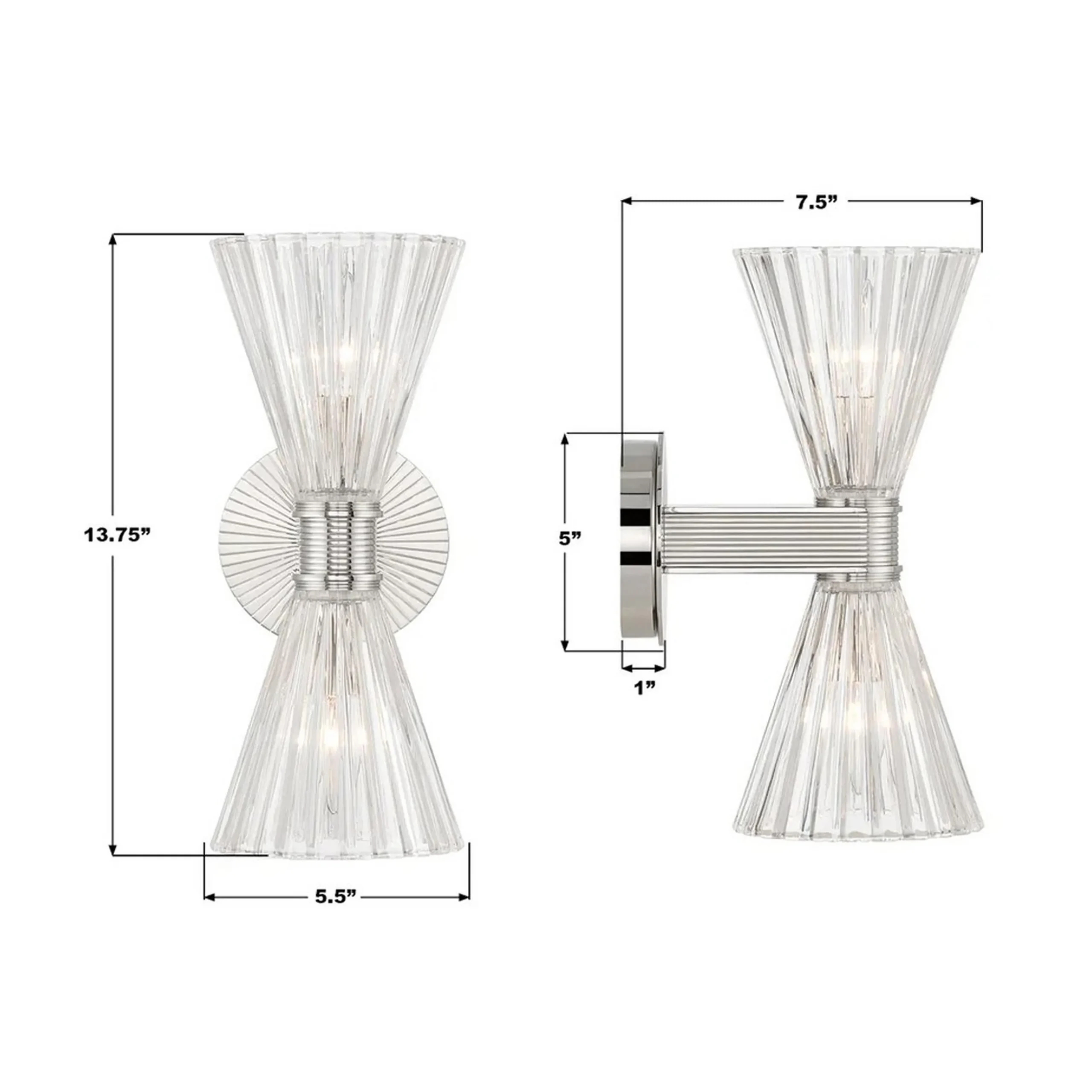Drewsey Bath Sconce - 2 Light