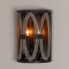 Driftwood Entwined Ovals Sconce