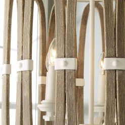 Driftwood Entwined Ovals Pendant - 5 Light