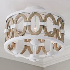 Driftwood Entwined Ovals Ceiling Light