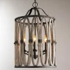 Driftwood Entwined Ovals Pendant - 5 Light