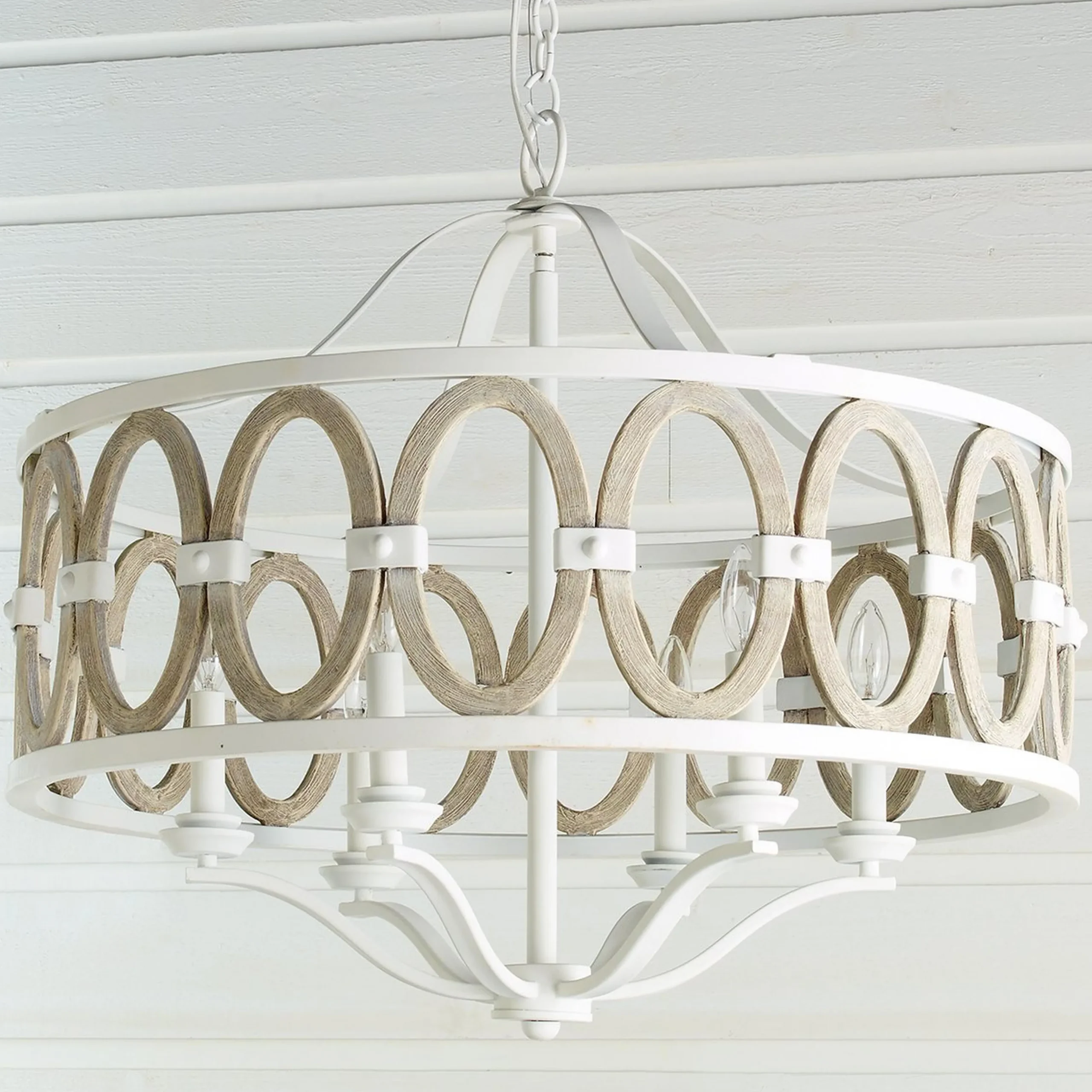 Driftwood Entwined Ovals Chandelier