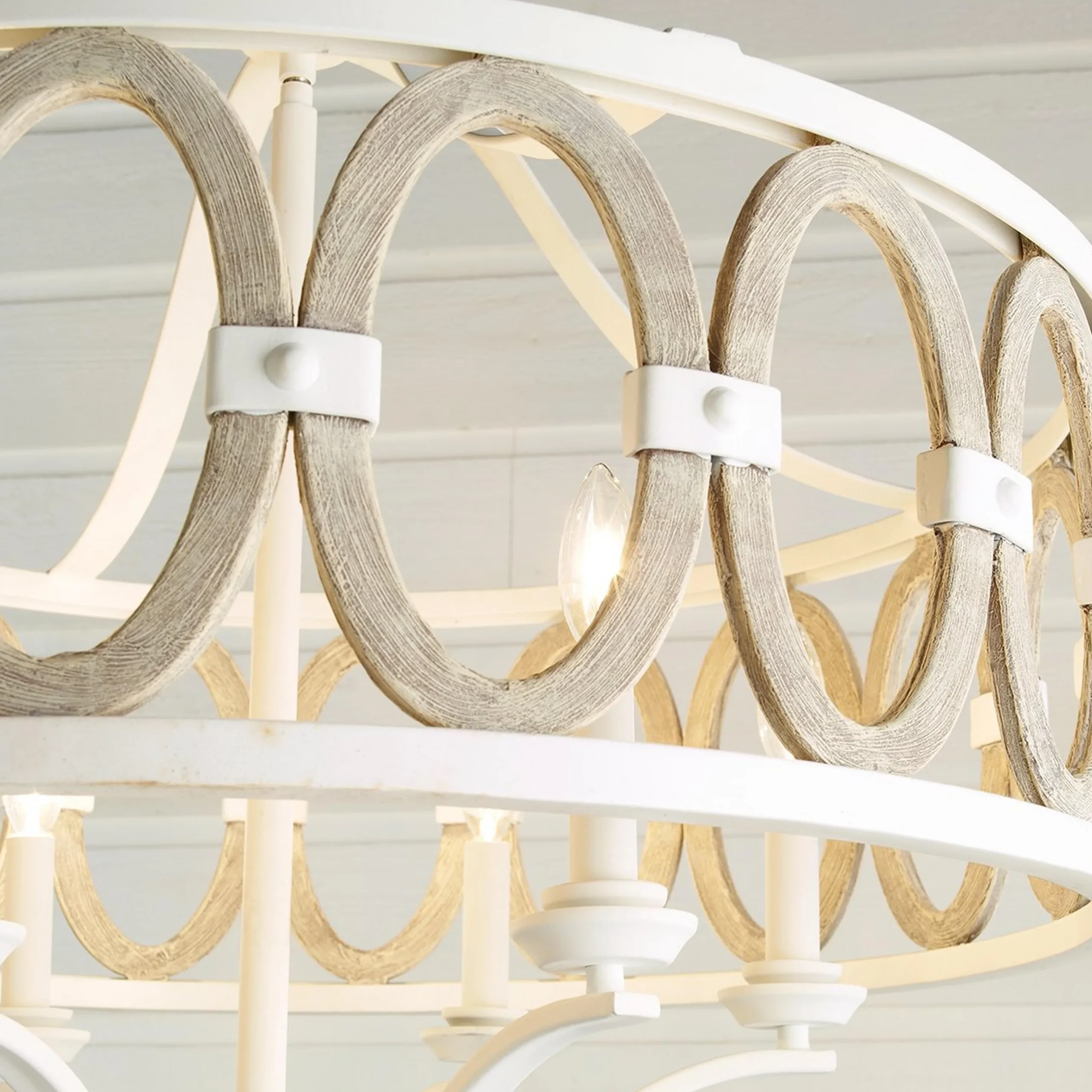 Driftwood Entwined Ovals Chandelier