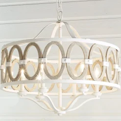 Driftwood Entwined Ovals Chandelier