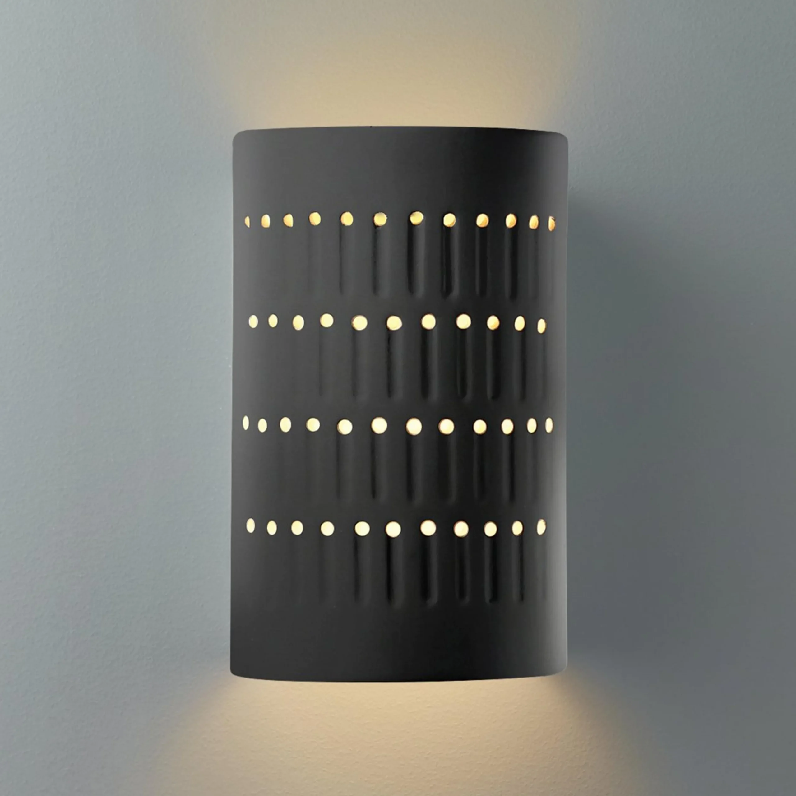 Drip Dot Ceramic Outdoor Sconce - Small - Matte