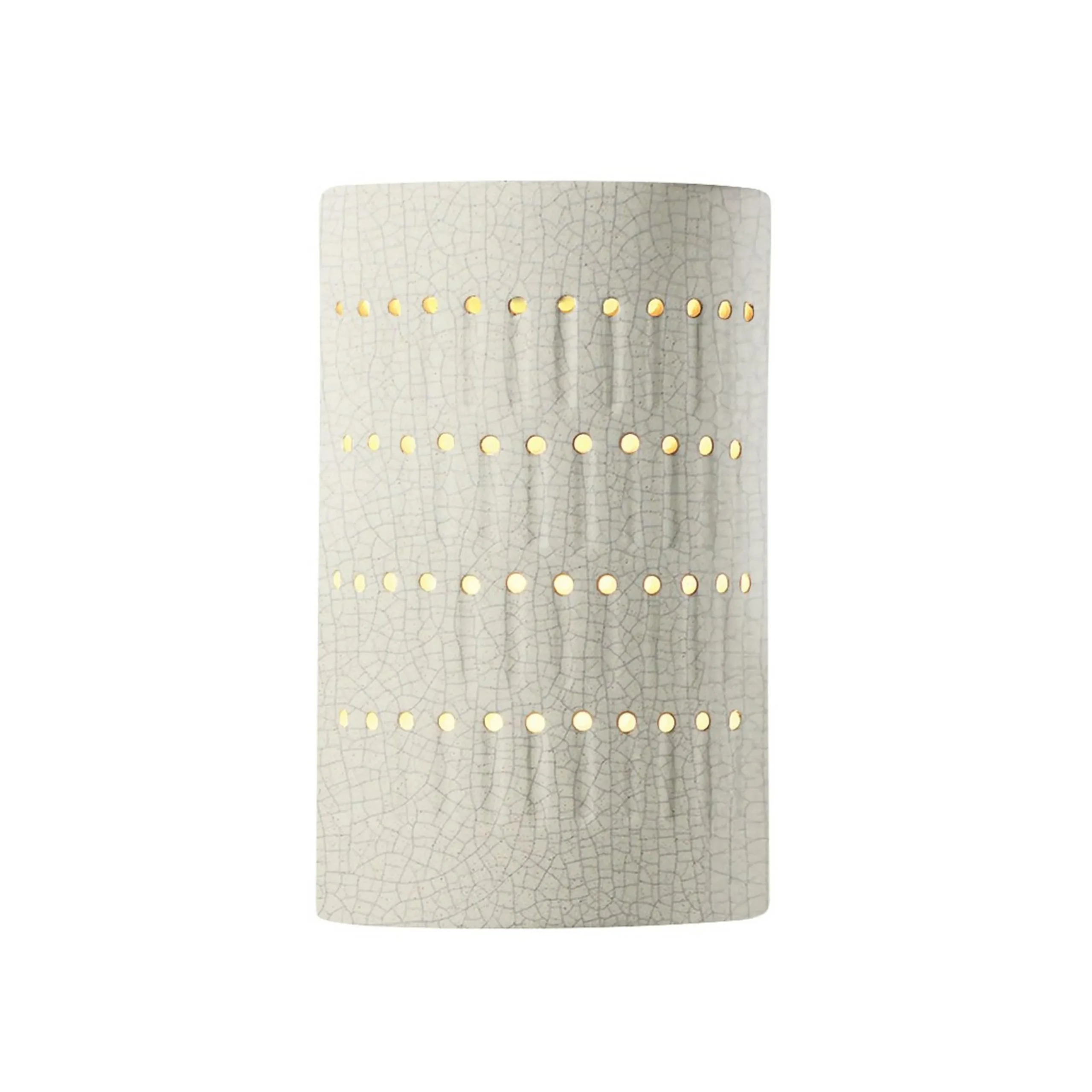 Drip Dot Ceramic Outdoor Sconce - Small - Crackle