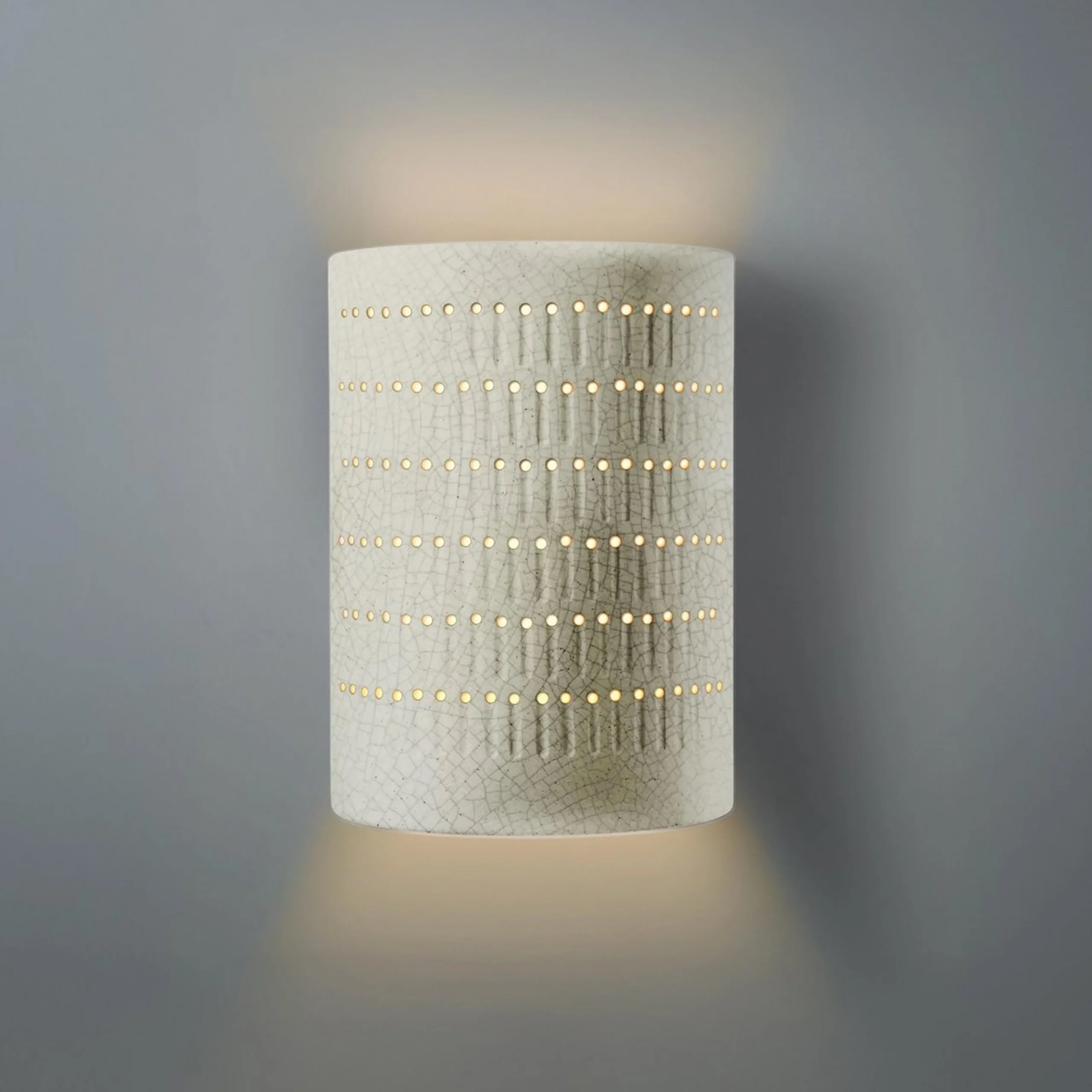 Drip Dot Ceramic Outdoor Sconce - Large - Crackle