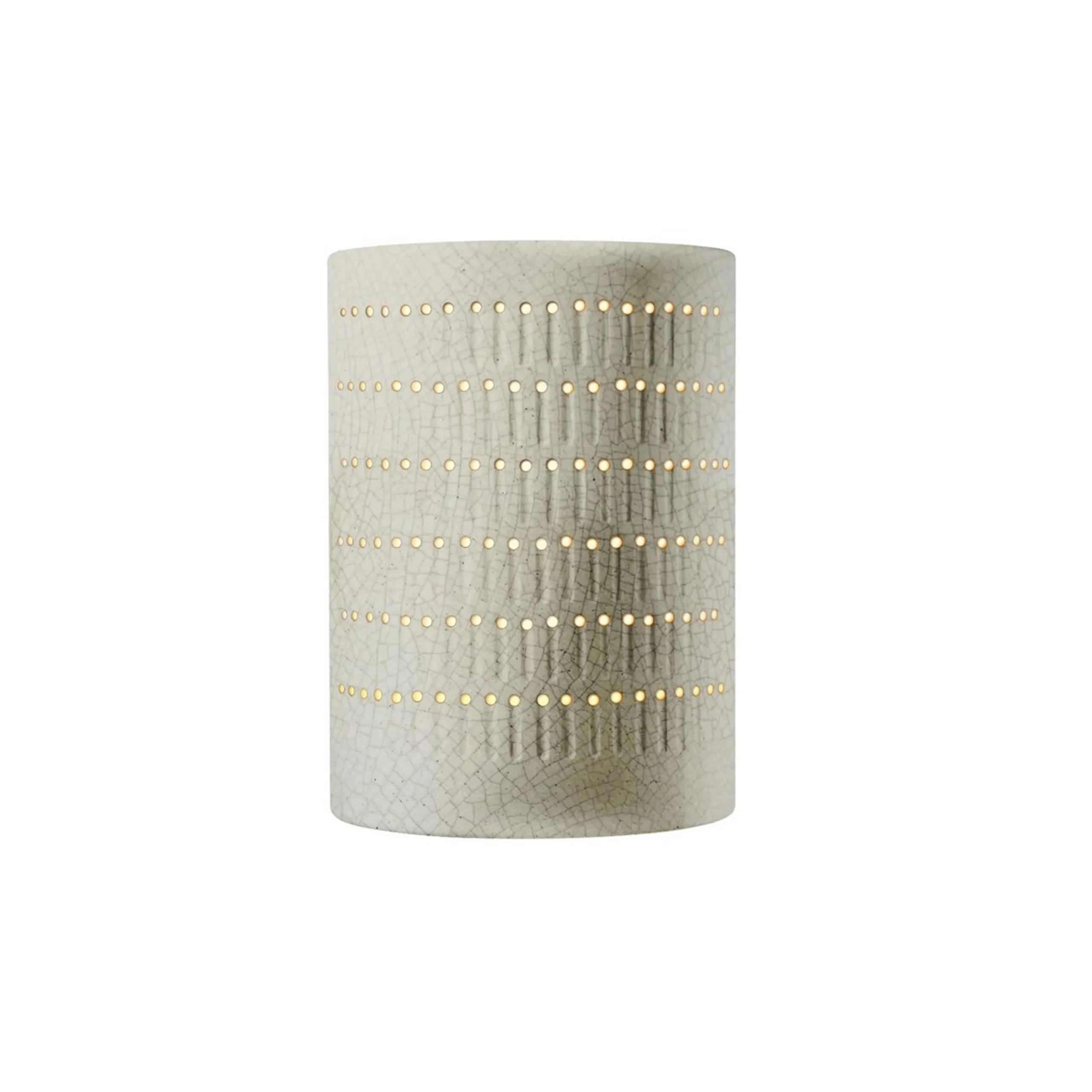Drip Dot Ceramic Outdoor Sconce - Large - Crackle