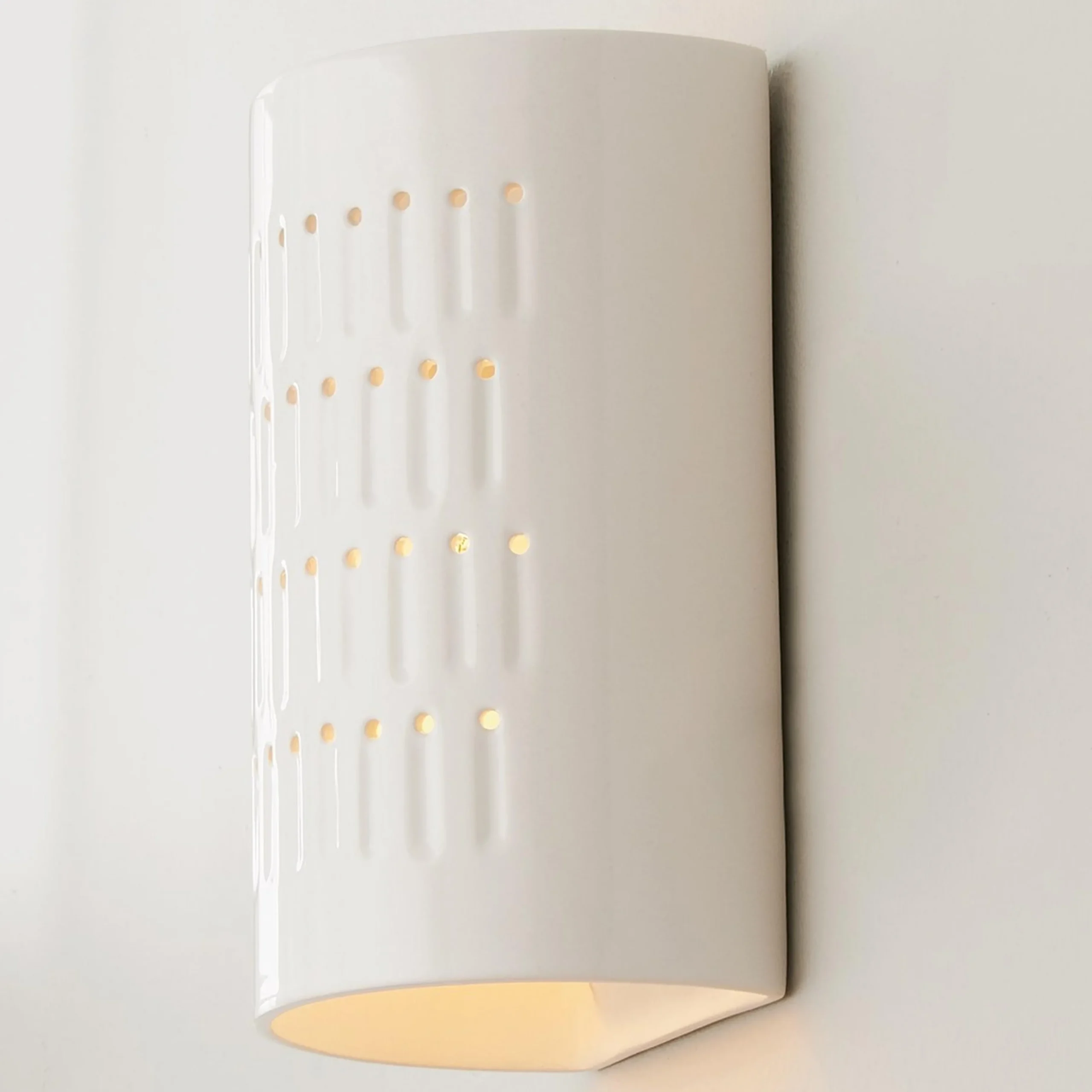 Drip Dot Ceramic Sconce - Small