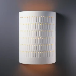 Drip Dot Ceramic Sconce - Large - Bisque