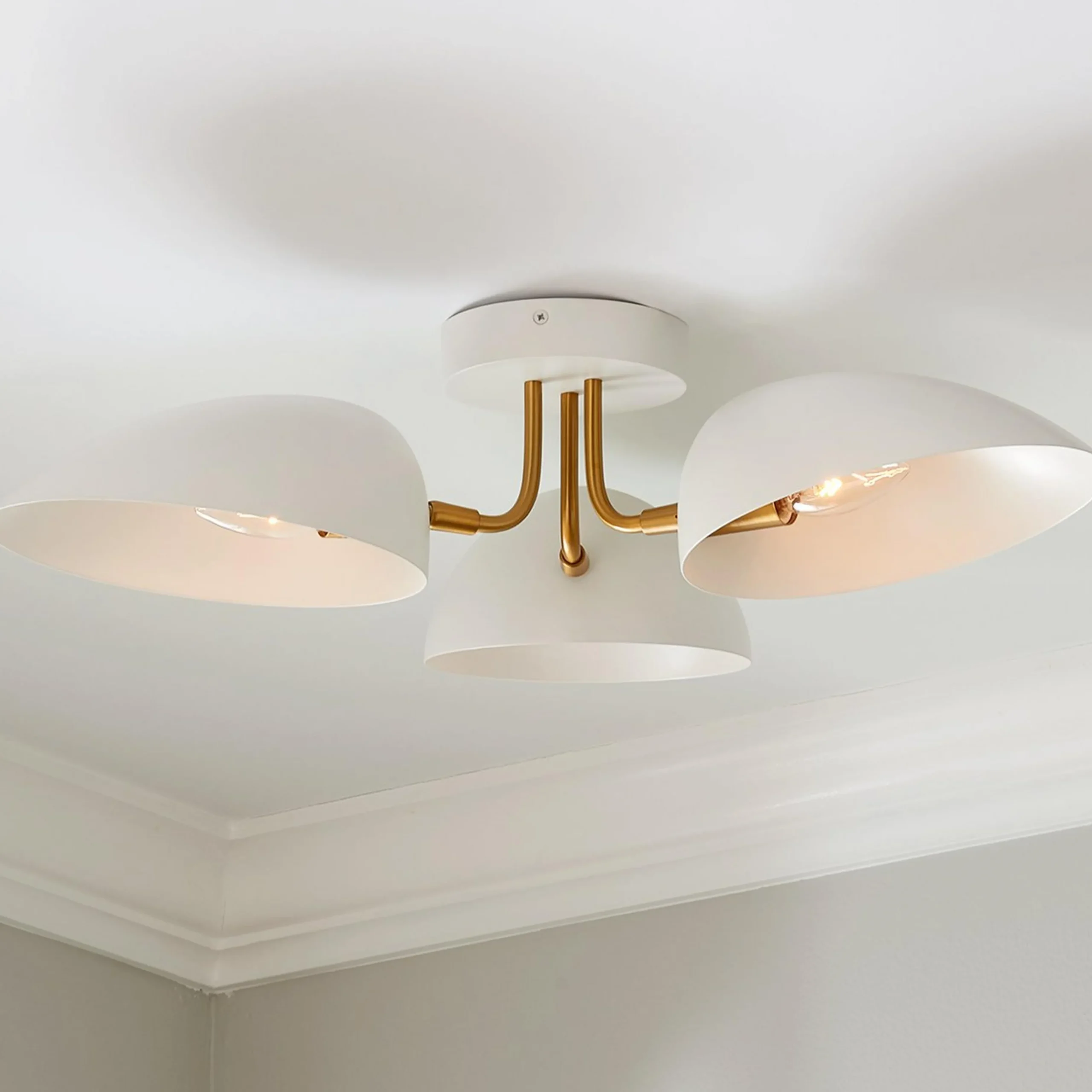 ED Ellen DeGeneres Jane 3 Light Semi-Flush Ceiling Light