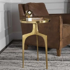 Electroplate End Table