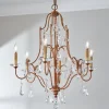 Elegance Crystal Swag Chandelier - 6 Light