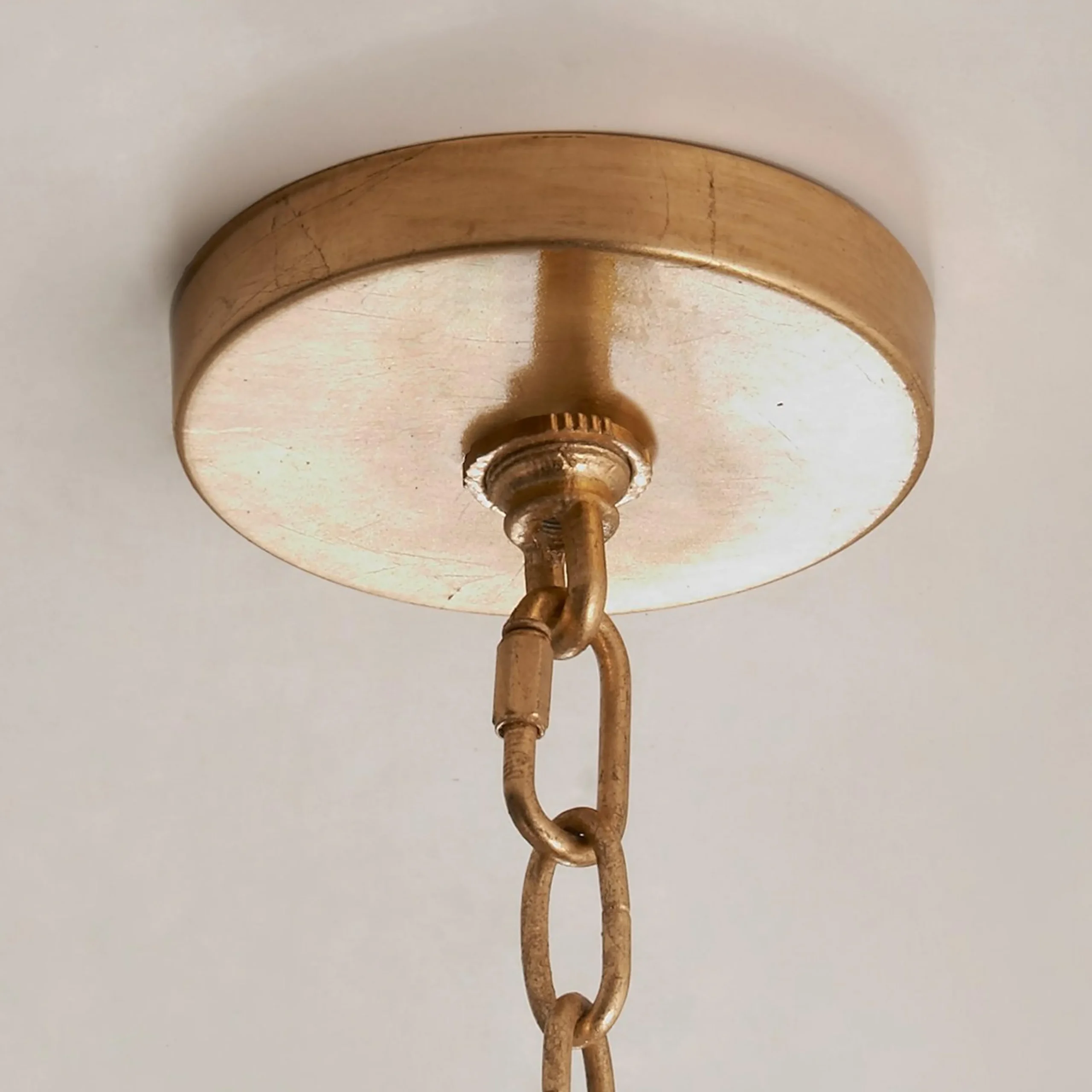 Elegant Capiz Shell Basket Chandelier
