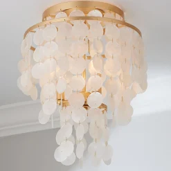 Elegant Capiz Shell Ceiling Light