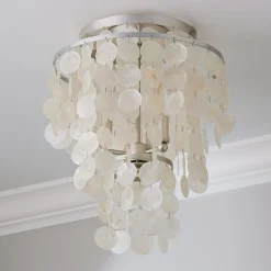 Elegant Capiz Shell Ceiling Light