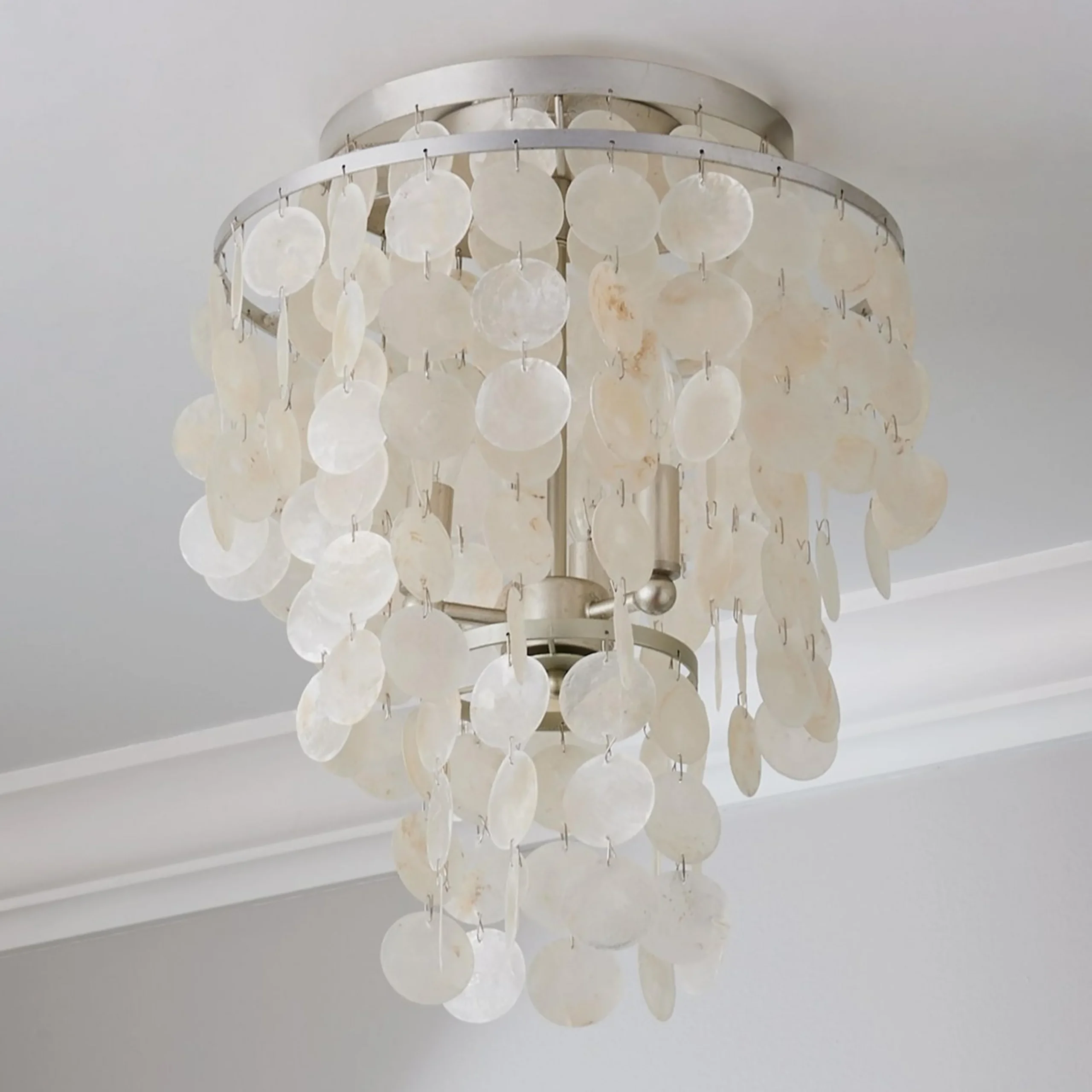 Elegant Capiz Shell Ceiling Light