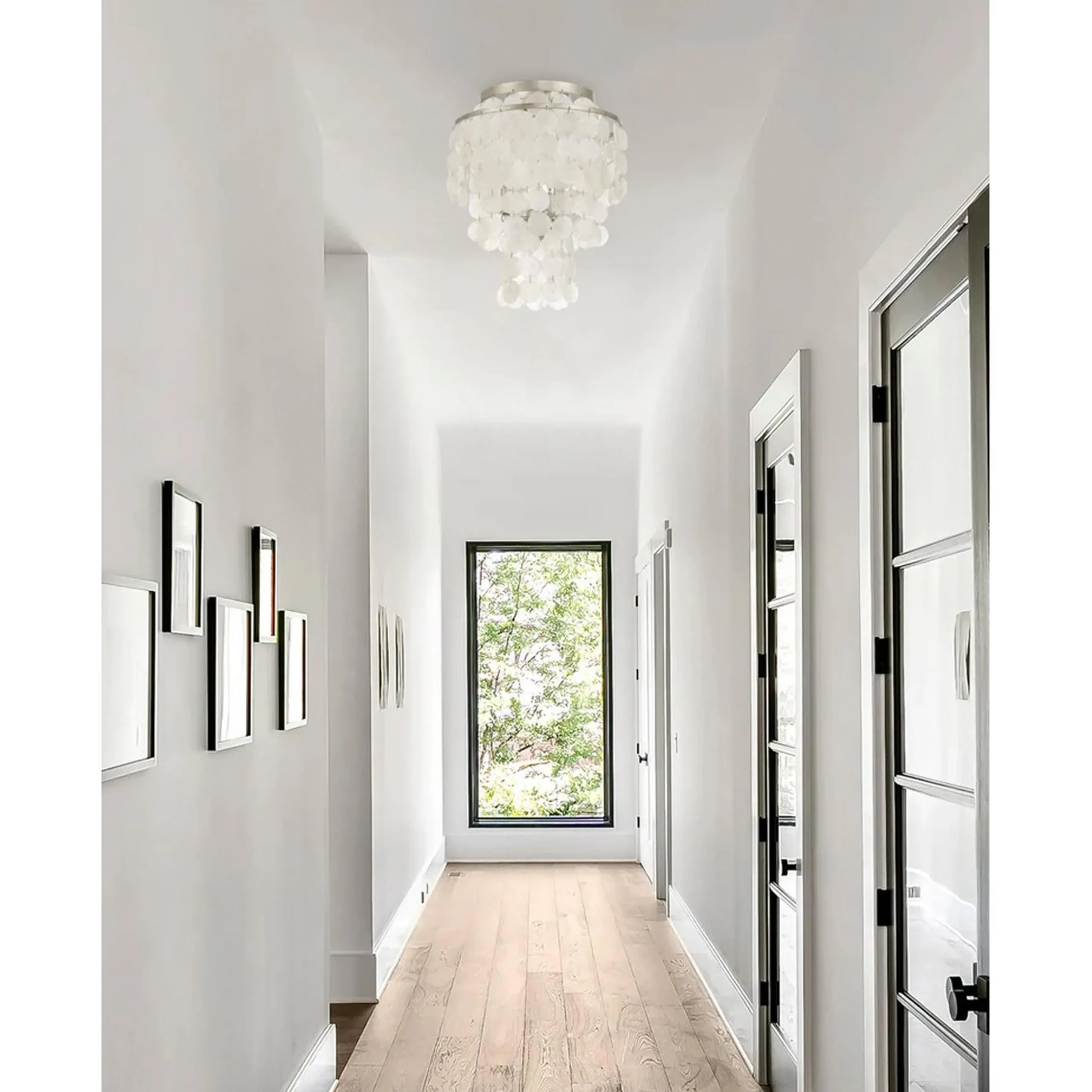 Elegant Capiz Shell Ceiling Light