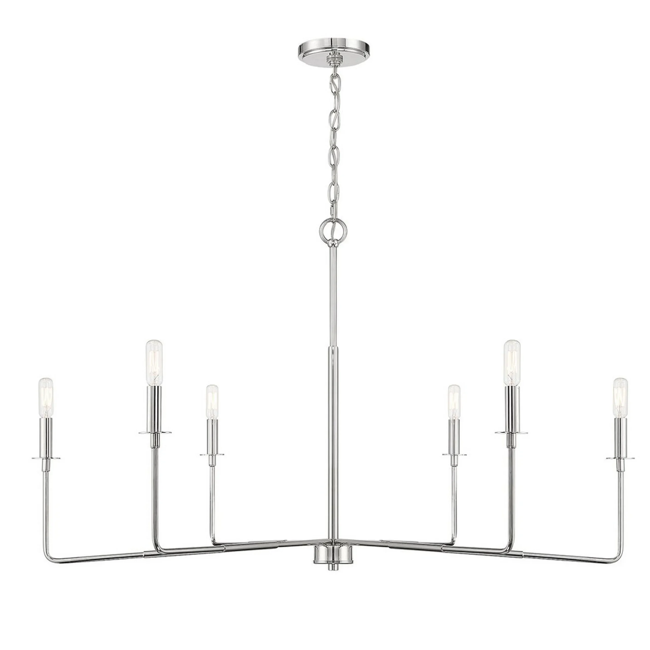 Elongated Spoke Chandelier