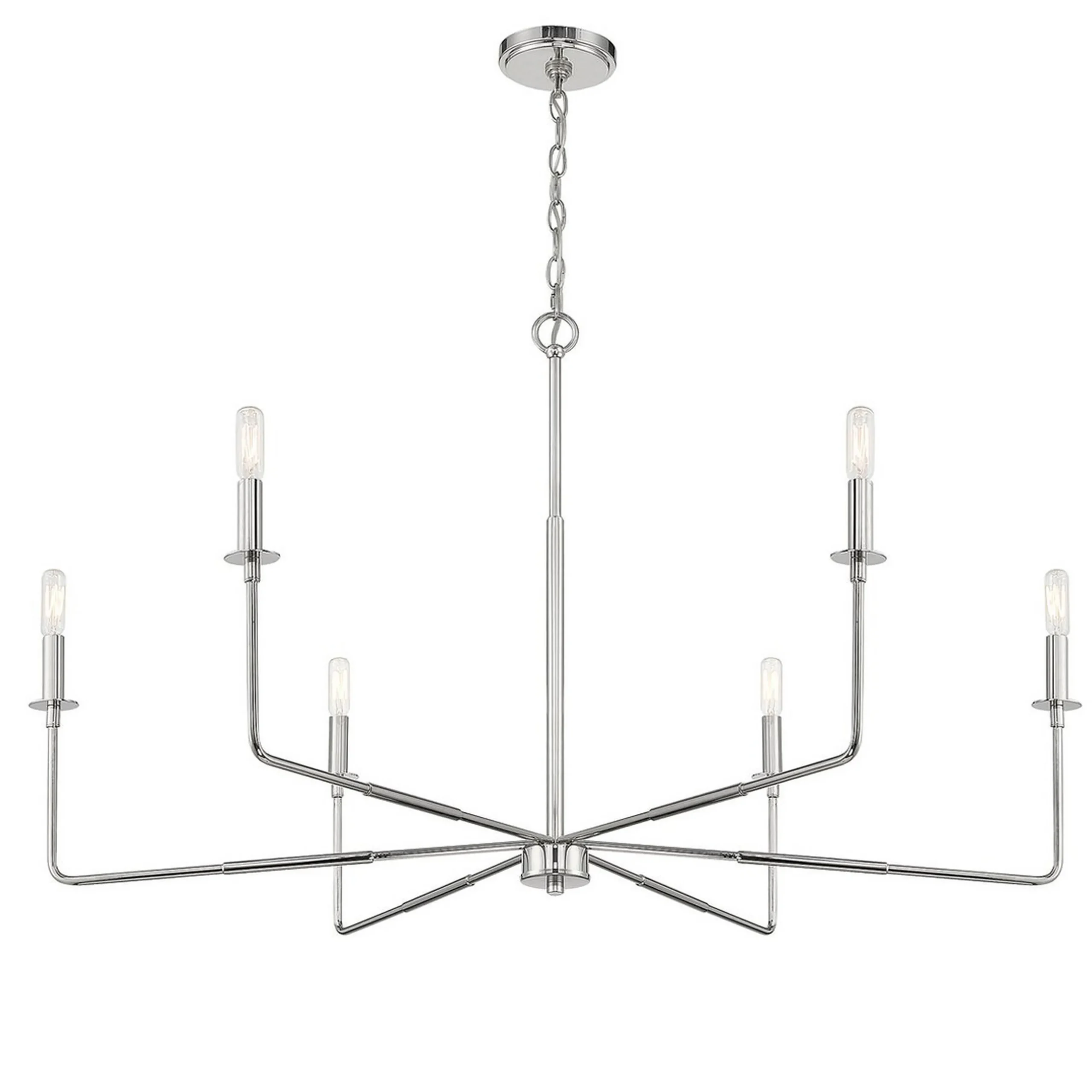 Elongated Spoke Chandelier