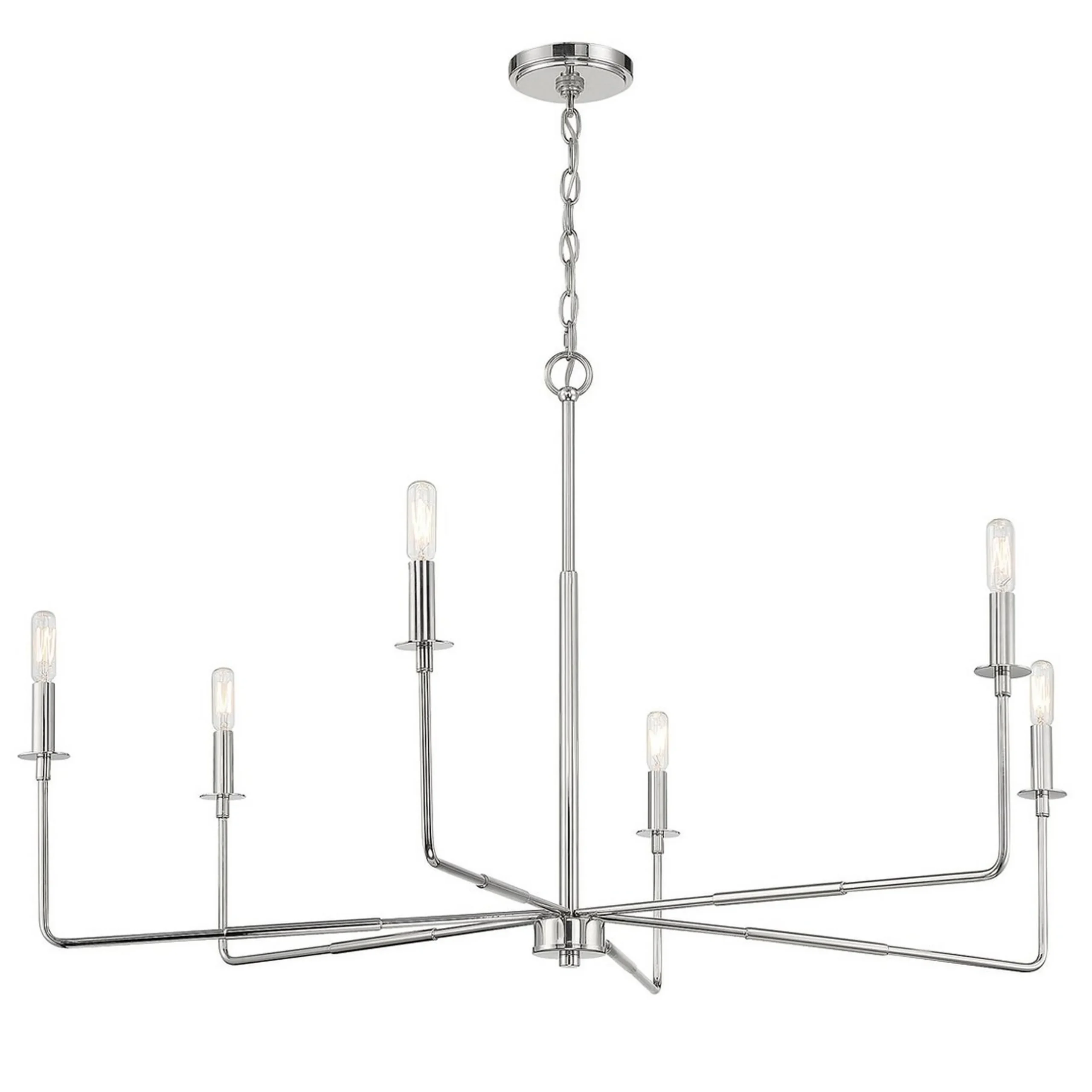 Elongated Spoke Chandelier