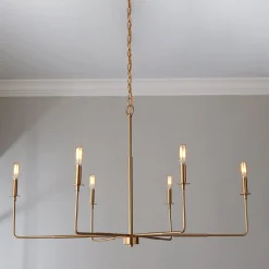 Elongated Spoke Chandelier