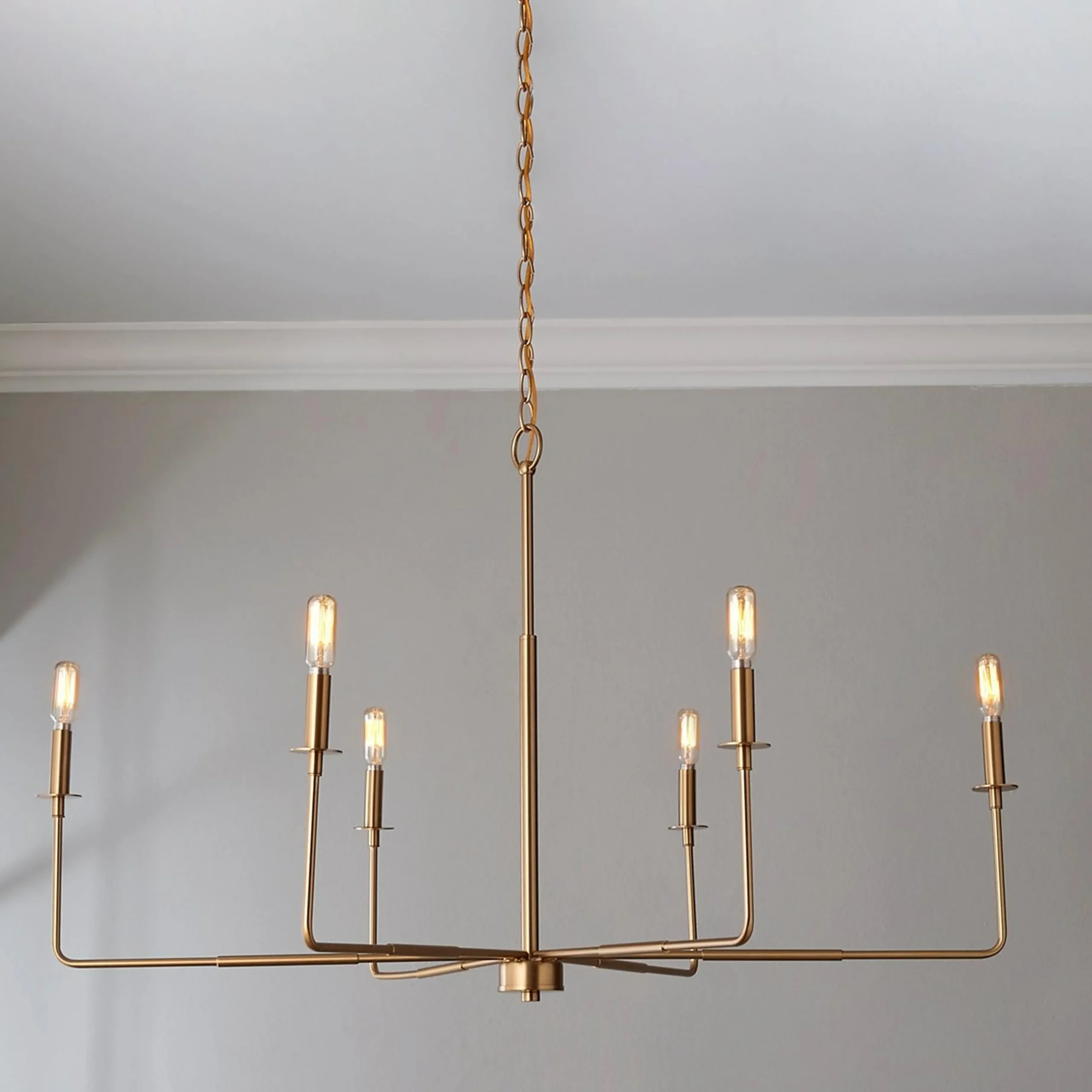 Elongated Spoke Chandelier
