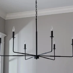 Elongated Spoke Chandelier