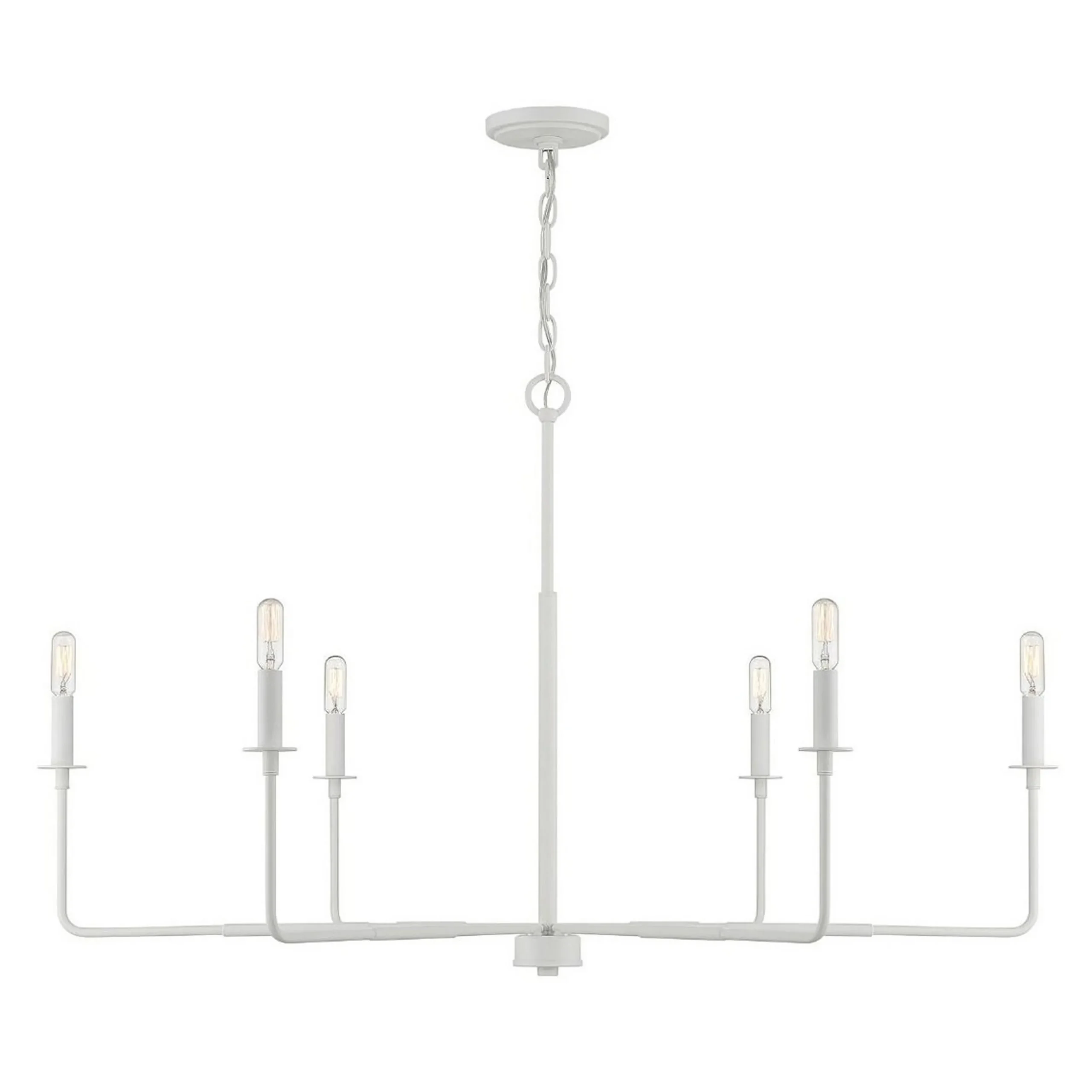Elongated Spoke Chandelier