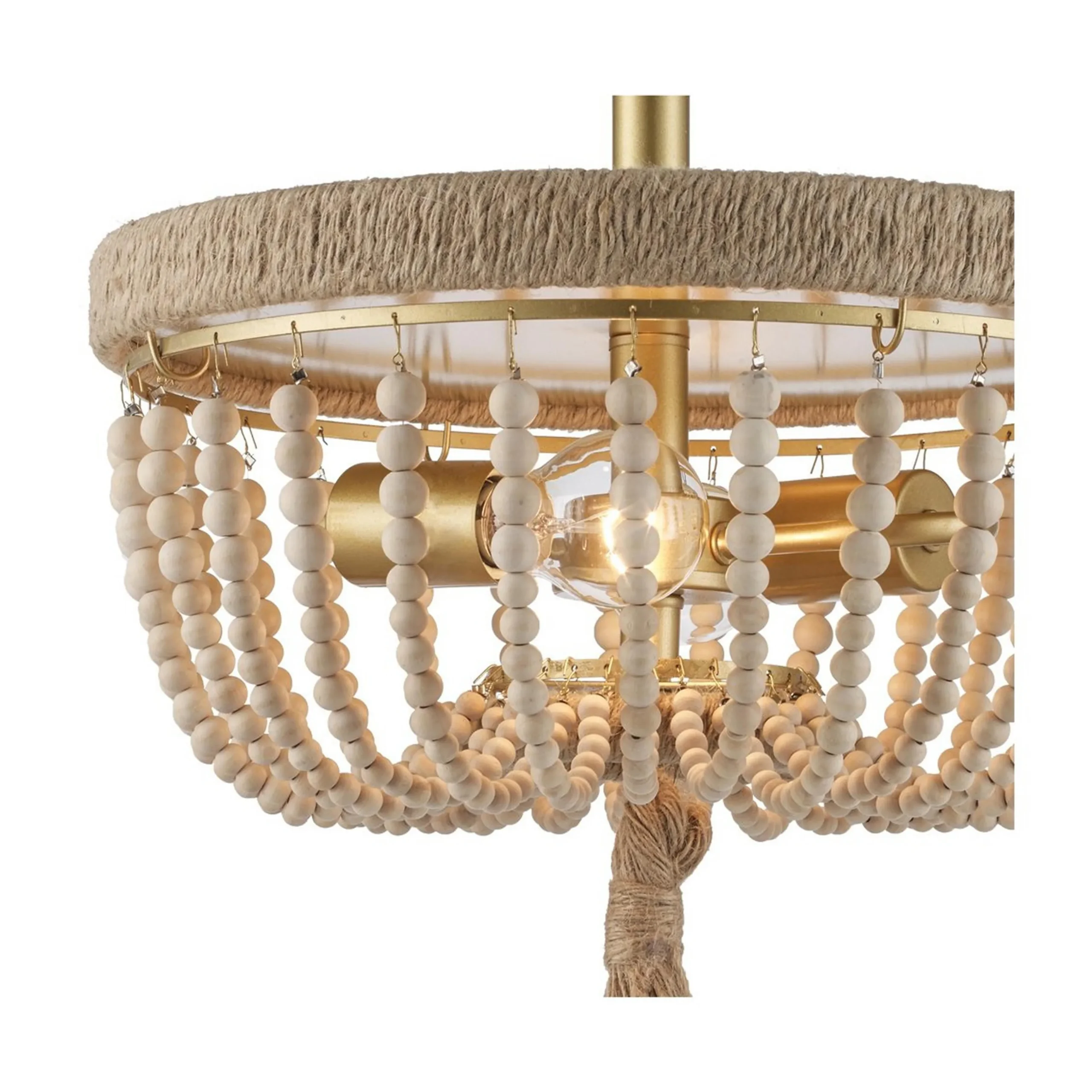 Ember Beaded Semi-Flush Ceiling Light
