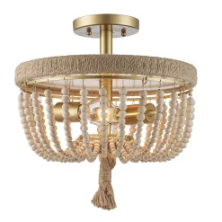 Ember Beaded Semi-Flush Ceiling Light
