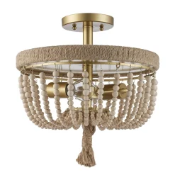 Ember Beaded Semi-Flush Ceiling Light