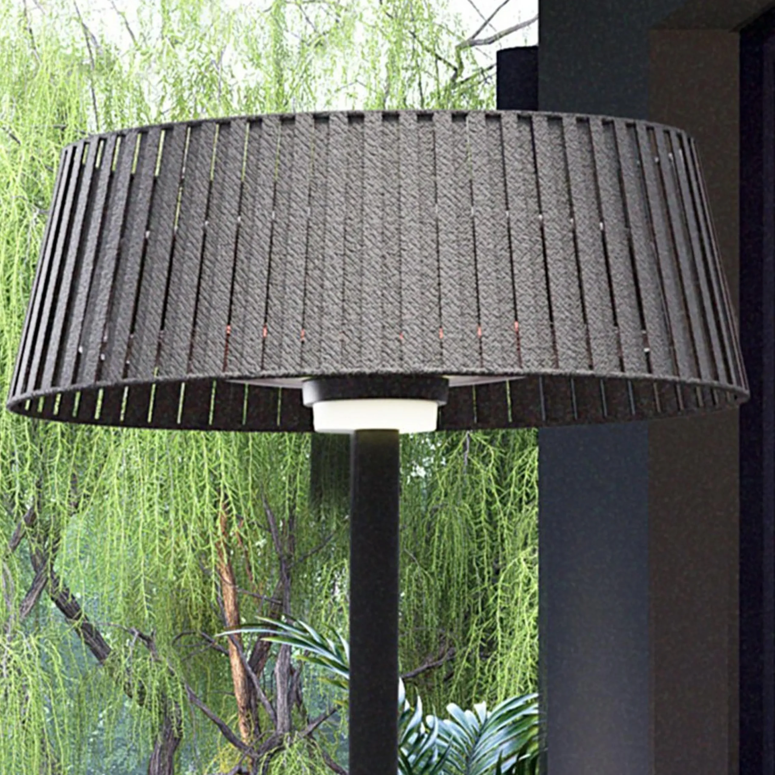Endira LED Outdoor Heater Floor Lamp