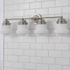 Ethel School Haus Opal Glass Vanity Light - 4 Light