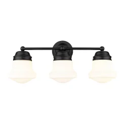 Ethel School Haus Opal Glass Vanity Light - 3 Light