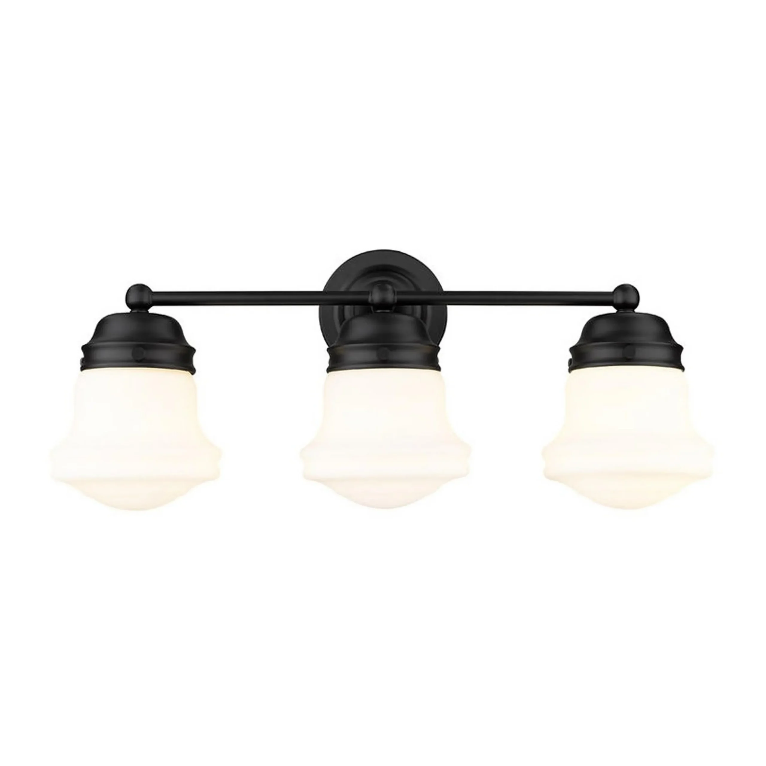Ethel School Haus Opal Glass Vanity Light - 3 Light