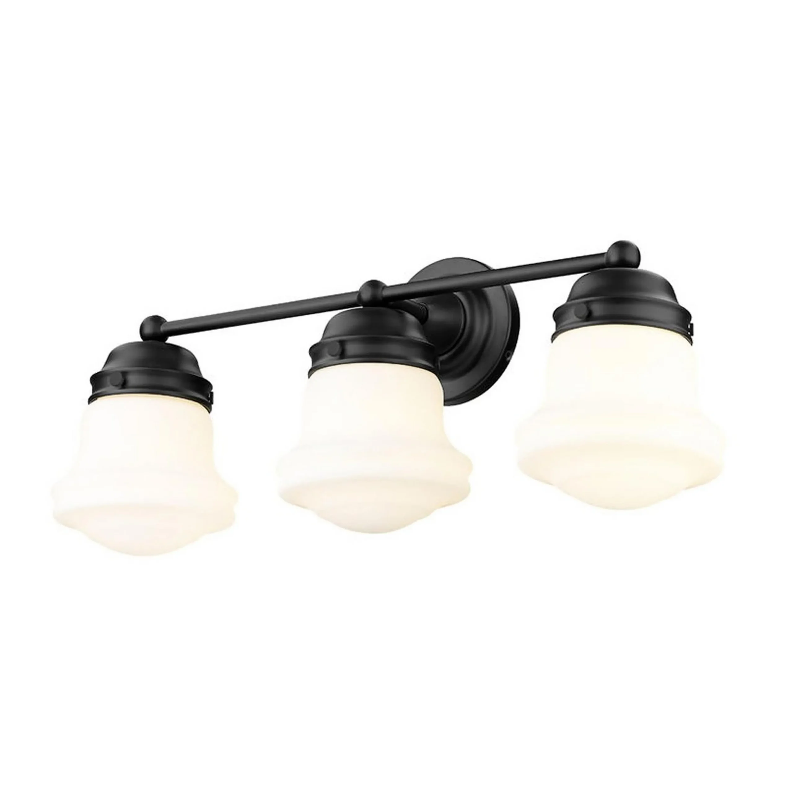 Ethel School Haus Opal Glass Vanity Light - 3 Light