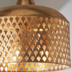 Fan Screen Metal Pendant