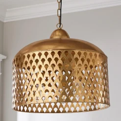 Fan Screen Metal Pendant