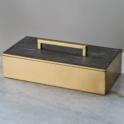 Faux Shagreen Box